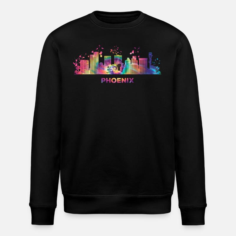 Phoenicians Skyline Phoenix - Stanley/Stella Unisex Bio-Sweatshirt ROLLER - Schwarz