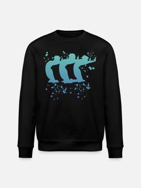 Artistic Swim Team Synchronized Swimming - Stanley/Stella ROLLER Unisex Organic Sweatshirt - black