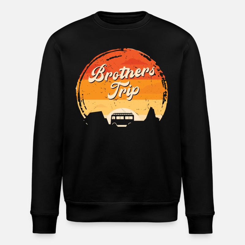 Sibling Brothers Journey - Stanley/Stella ROLLER Unisex Organic Sweatshirt - black