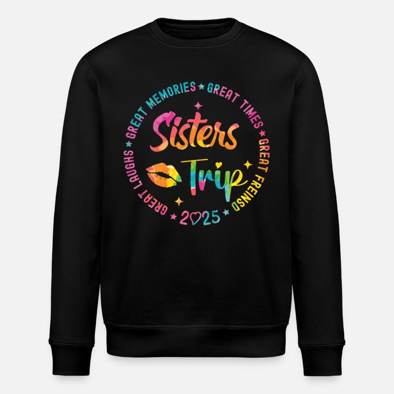 Great Laughs Sisters Trip 2025 - Stanley/Stella Unisex Bio-Sweatshirt ROLLER - Schwarz