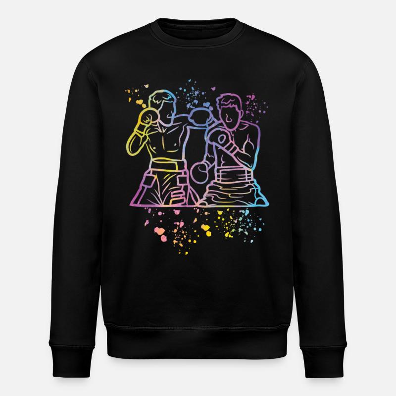 Boxing Fighter Kids Boxing Match Boxer - Stanley/Stella ROLLER Unisex Organic Sweatshirt - black