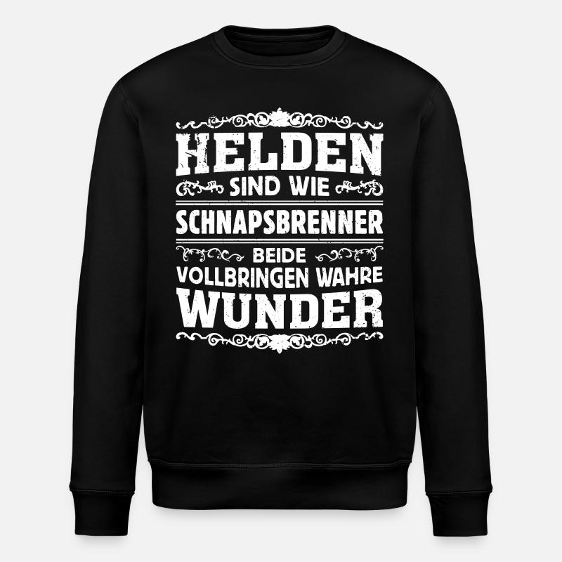Schnapsbrenner - Helden - Stanley/Stella Unisex Bio-Sweatshirt ROLLER - Schwarz