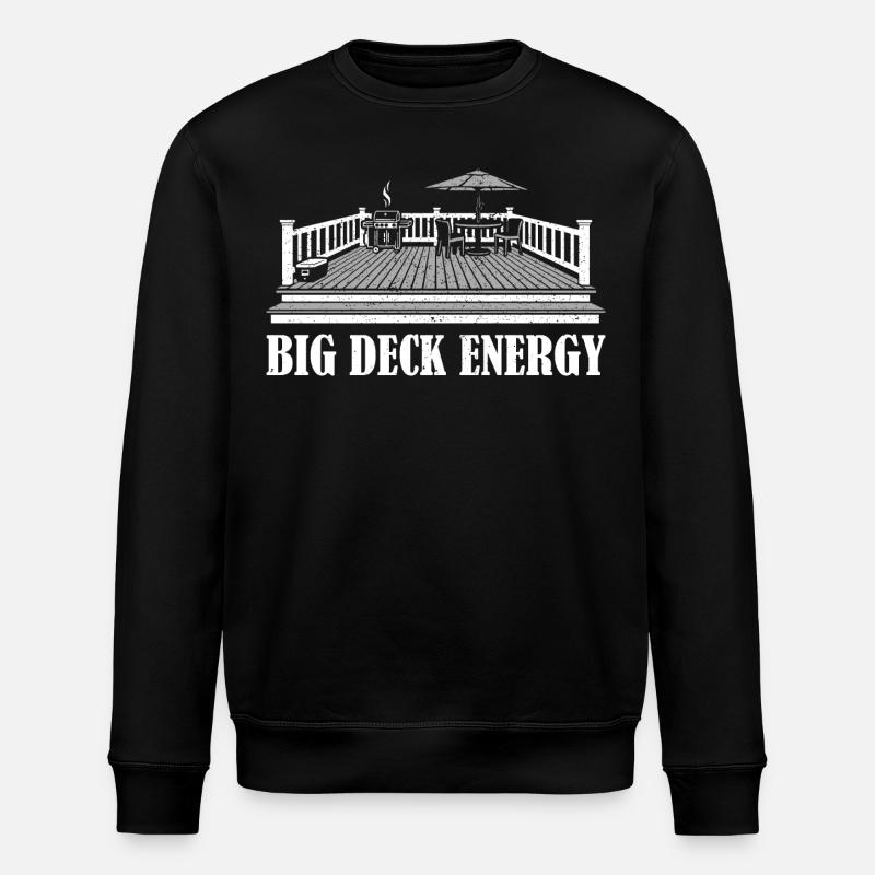 Big Deck Energy Grafik - Stanley/Stella Unisex Bio-Sweatshirt ROLLER - Schwarz
