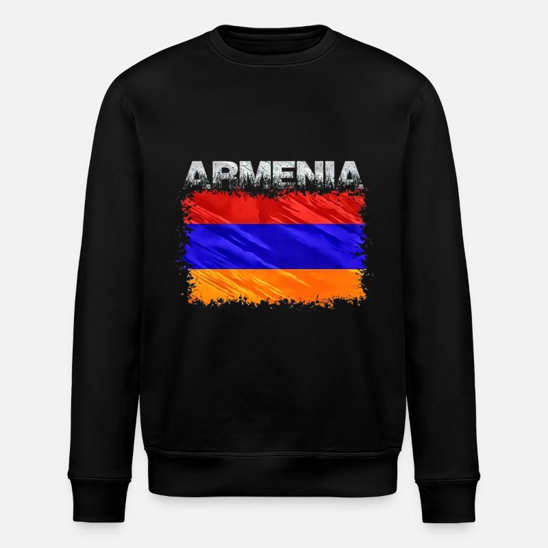 Armenien - Stanley/Stella Unisex Bio-Sweatshirt ROLLER - Schwarz