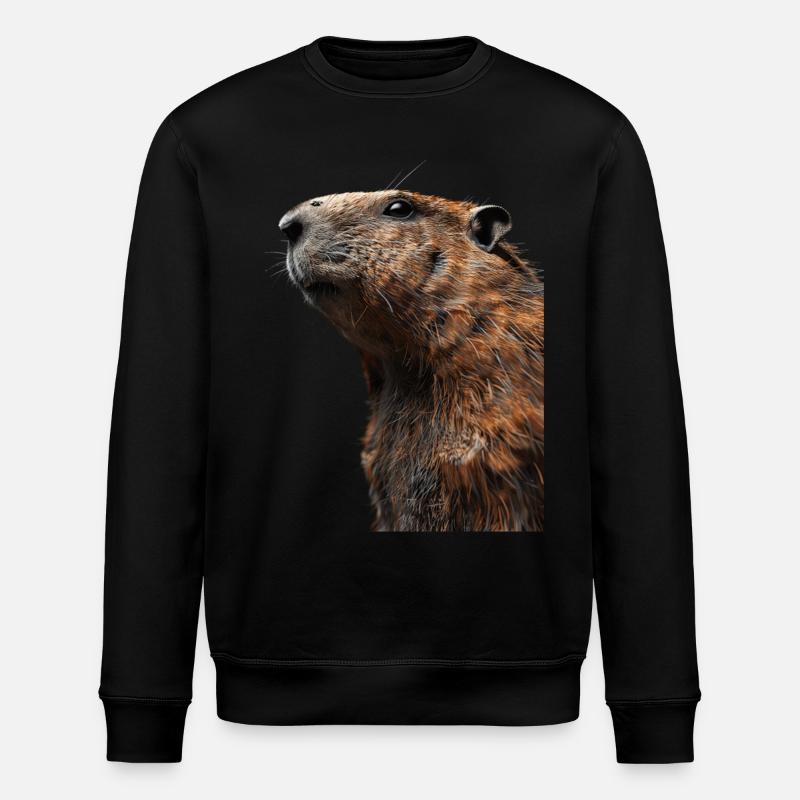 Marmotte - Sweat bio ROLLER Stanley/Stella Unisexe - noir