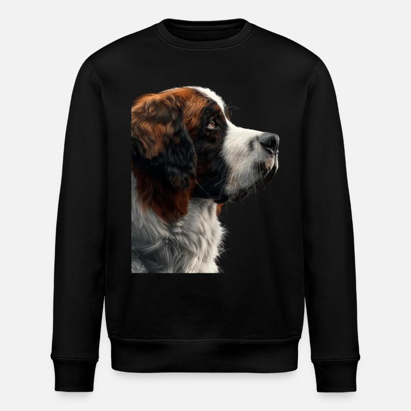 Bernhardiner - Stanley/Stella Unisex Bio-Sweatshirt ROLLER - Schwarz