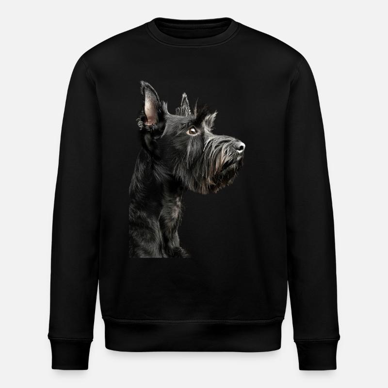 Scottish Terrier - Stanley/Stella Unisex Bio-Sweatshirt ROLLER - Schwarz