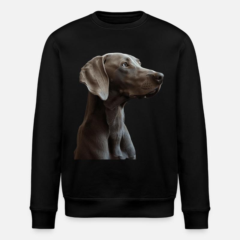 Weimaraner - Stanley/Stella ROLLER Unisex Organic Sweatshirt - black