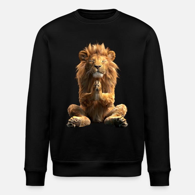 Löwe - Stanley/Stella Unisex Bio-Sweatshirt ROLLER - Schwarz