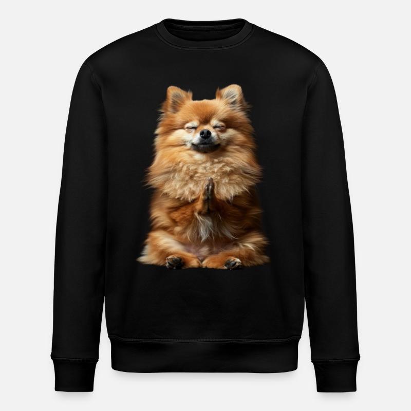 Zwergspitz - Stanley/Stella Unisex Bio-Sweatshirt ROLLER - Schwarz