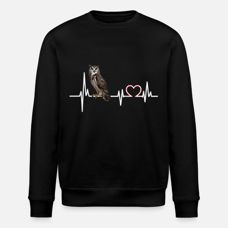 Hibou - Sweat bio ROLLER Stanley/Stella Unisexe - noir