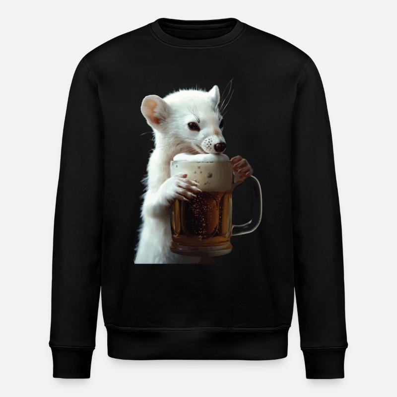 Hermine - Sweat bio ROLLER Stanley/Stella Unisexe - noir