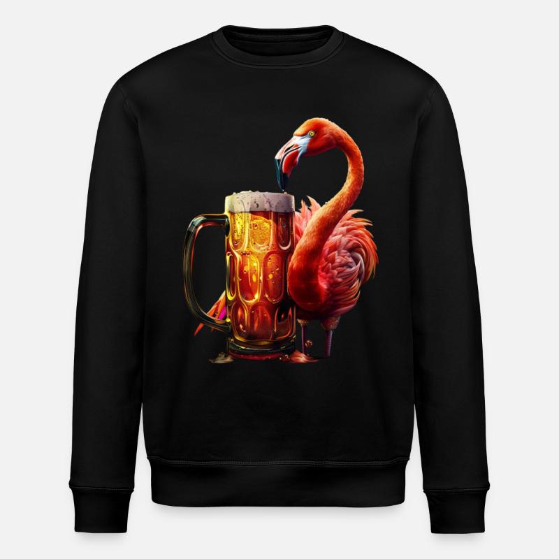 Flamingo - Stanley/Stella Unisex Bio-Sweatshirt ROLLER - Schwarz