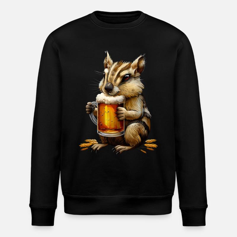 Tranquilizer Bomber - Stanley/Stella ROLLER Unisex Organic Sweatshirt - black