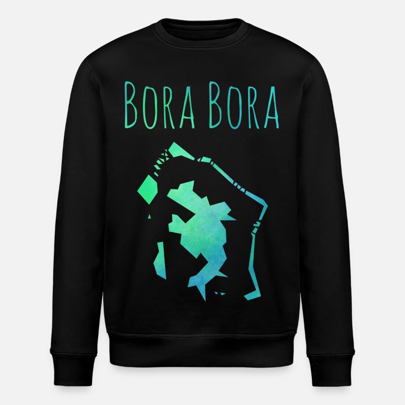 bora bora - Stanley/Stella ROLLER Unisex Organic Sweatshirt - black