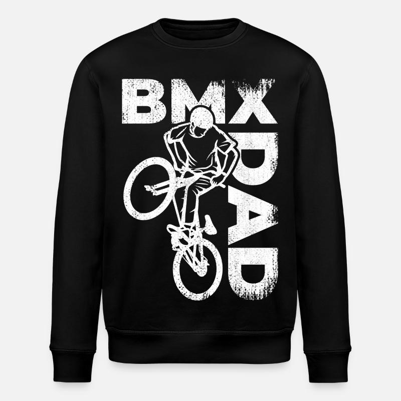 Papa BMX - Sweat bio ROLLER Stanley/Stella Unisexe - noir