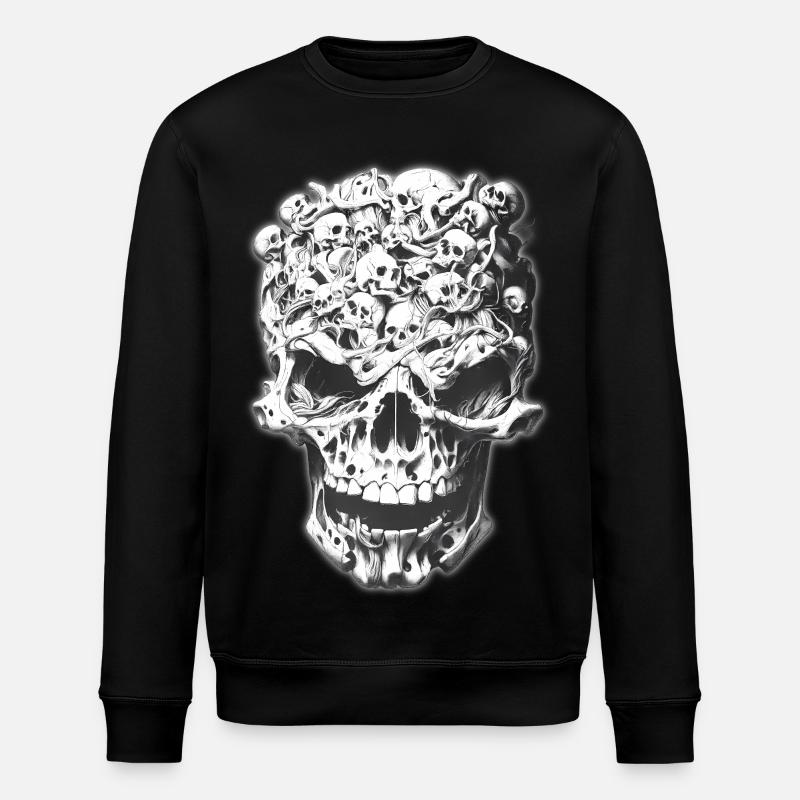 Crâne de crânes - Sweat bio ROLLER Stanley/Stella Unisexe - noir
