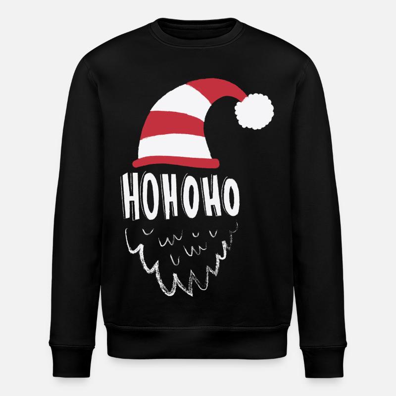 Hohoho merry christmas shirt - Stanley/Stella Unisex Bio-Sweatshirt ROLLER - Schwarz