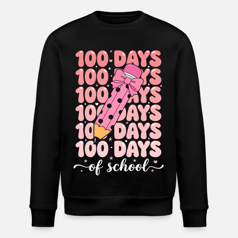 Célébration des 100 jours d’école - Sweat bio ROLLER Stanley/Stella Unisexe - noir