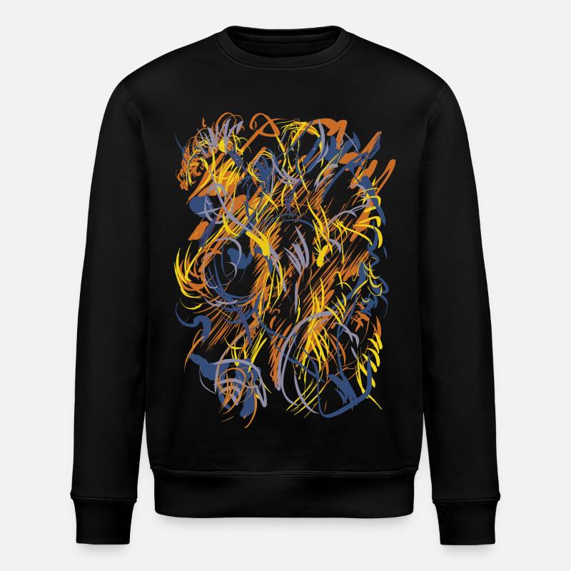 Abstrait - Sweat bio ROLLER Stanley/Stella Unisexe - noir