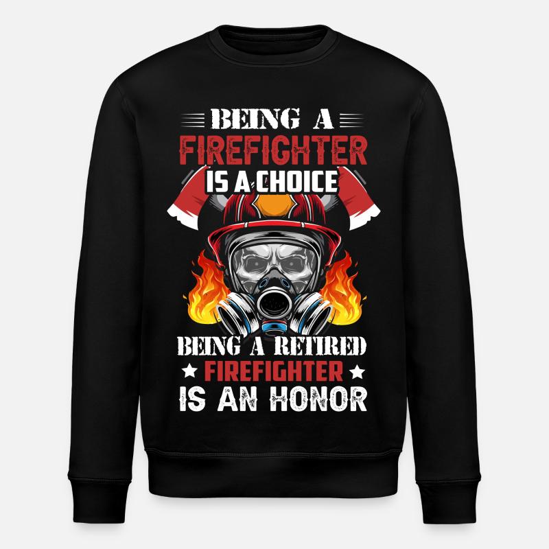 Fire brigade - Stanley/Stella ROLLER Unisex Organic Sweatshirt - black
