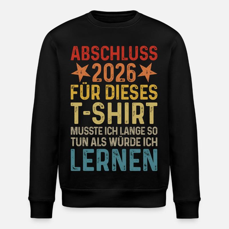 Remise des diplômes 2026 - Sweat bio ROLLER Stanley/Stella Unisexe - noir