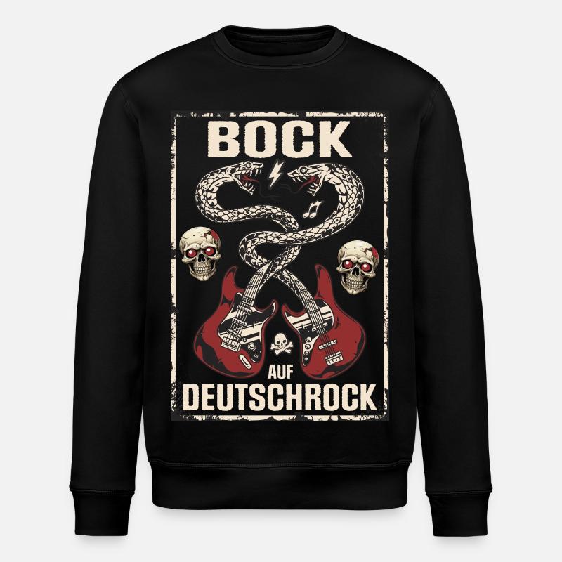 Bock auf Deutschrock - Stanley/Stella Unisex Bio-Sweatshirt ROLLER - Schwarz