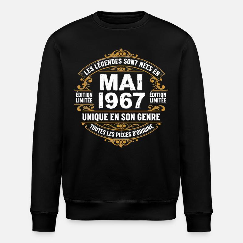 May 1967  - Sweat bio ROLLER Stanley/Stella Unisexe - noir