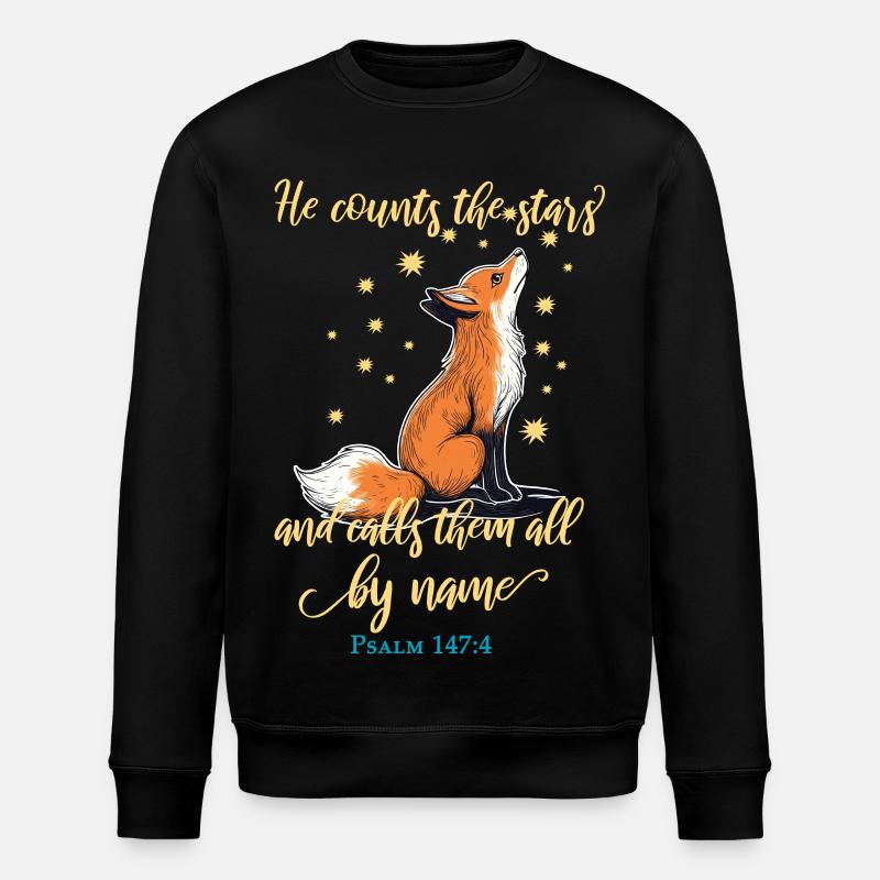 Citation chrétienne de Fox - Sweat bio ROLLER Stanley/Stella Unisexe - noir