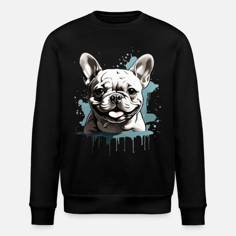 BOULEDOGUE FRANÇAIS - Sweat bio ROLLER Stanley/Stella Unisexe - noir