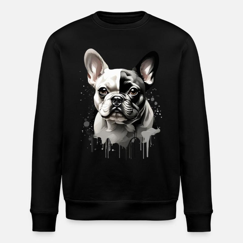 CHIEN BOULEDOGUE FRANÇAIS - Sweat bio ROLLER Stanley/Stella Unisexe - noir