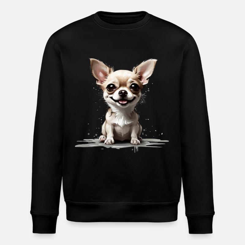 SÜß CHIHUAHUA - Stanley/Stella Unisex Bio-Sweatshirt ROLLER - Schwarz