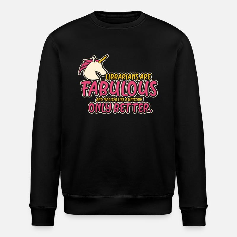 librarian - Stanley/Stella ROLLER Unisex Organic Sweatshirt - black