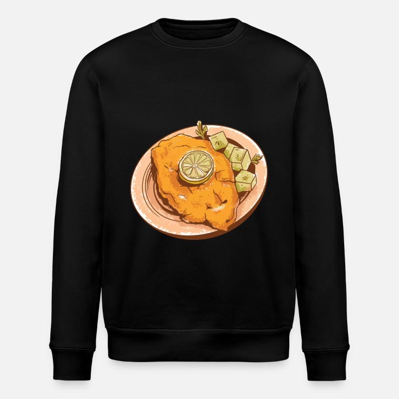 Wiener schnitzel - Stanley/Stella ROLLER Unisex Organic Sweatshirt - black
