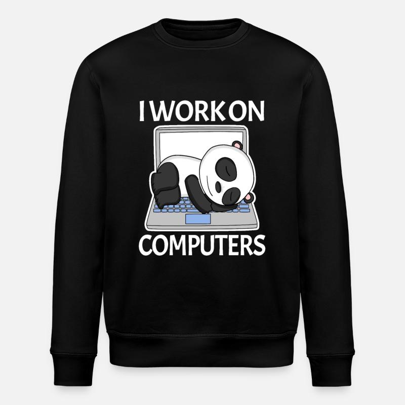 Computer Nerd Programmierer Herren Geschenk - Stanley/Stella Unisex Bio-Sweatshirt ROLLER - Schwarz