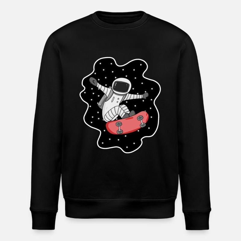 Skateboarder spatial astronaute - Sweat bio ROLLER Stanley/Stella Unisexe - noir
