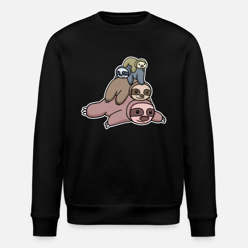 Paresseux - Sweat bio ROLLER Stanley/Stella Unisexe - noir