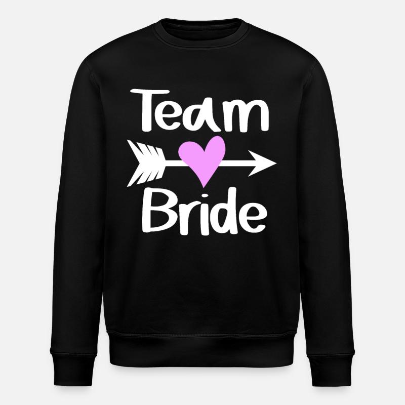 Team Bride - Stanley/Stella ROLLER Unisex Organic Sweatshirt - black