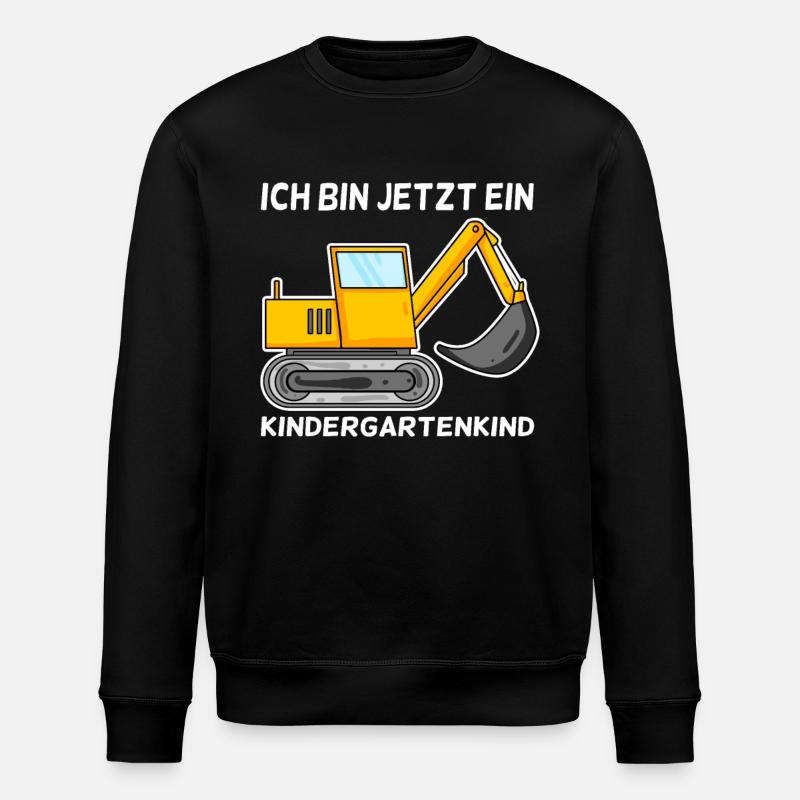 Kindergarten Bagger - Stanley/Stella Unisex Bio-Sweatshirt ROLLER - Schwarz