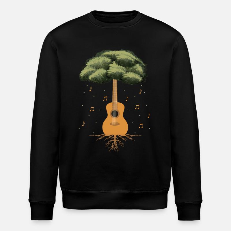 Guitar Tree - Stanley/Stella ROLLER Unisex Organic Sweatshirt - black