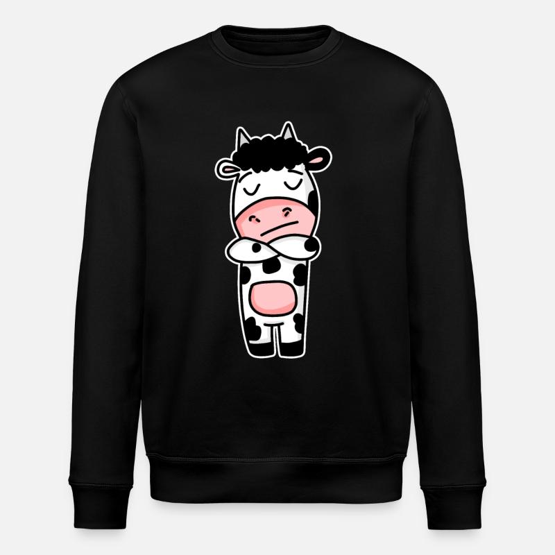 Kuh - Stanley/Stella Unisex Bio-Sweatshirt ROLLER - Schwarz