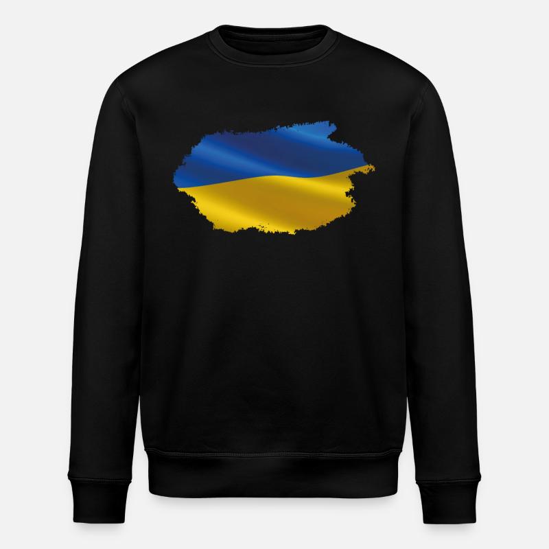 Ukraine Flagge - Stanley/Stella Unisex Bio-Sweatshirt ROLLER - Schwarz