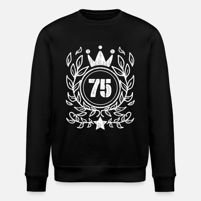 Couronne à 75 numéros - Sweat bio ROLLER Stanley/Stella Unisexe - noir