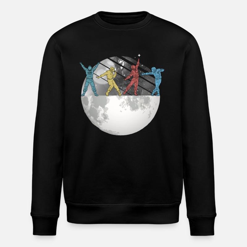 Astronaute Space Moon Space Retro - Sweat bio ROLLER Stanley/Stella Unisexe - noir