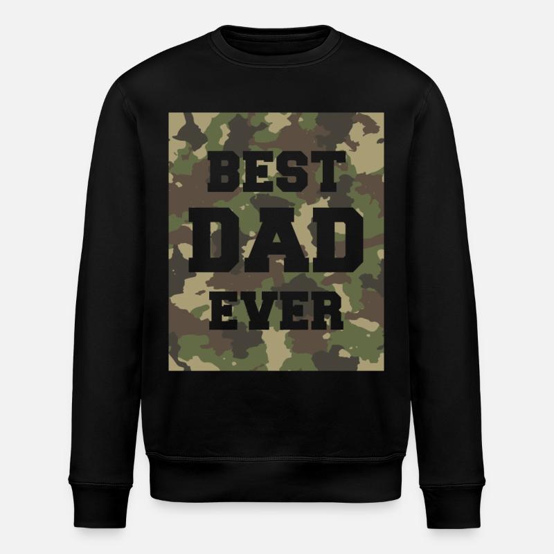 Best Dad Ever - Stanley/Stella ROLLER Unisex Organic Sweatshirt - black