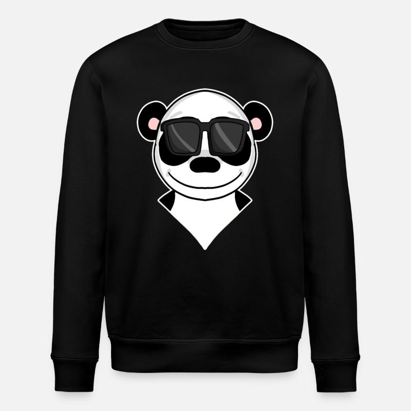 Panda - ours panda cool - Sweat bio ROLLER Stanley/Stella Unisexe - noir