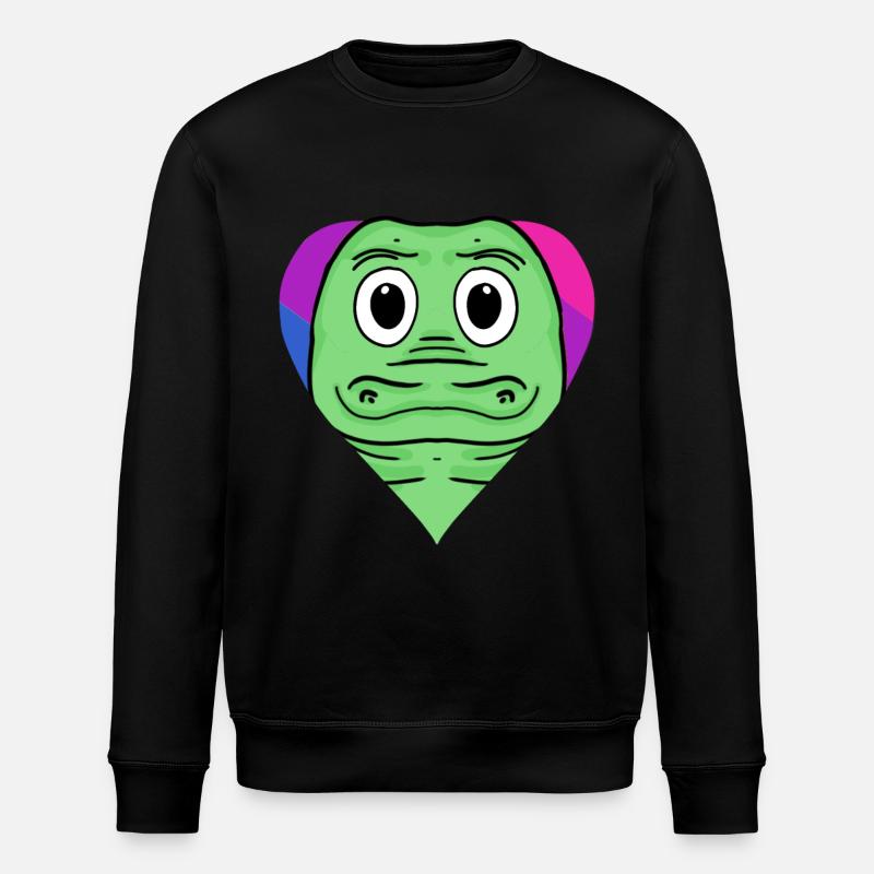 Bisexual Crocodile Gift - Stanley/Stella ROLLER Unisex Organic Sweatshirt - black