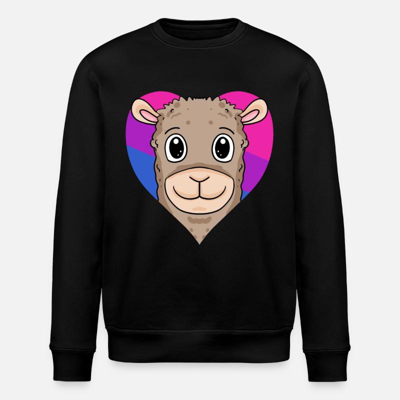 Bisexual Alpaca Gift - Stanley/Stella ROLLER Unisex Organic Sweatshirt - black