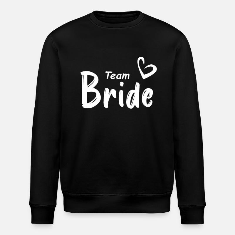 Team Braut Hochzeitsfeier - Stanley/Stella Unisex Bio-Sweatshirt ROLLER - Schwarz