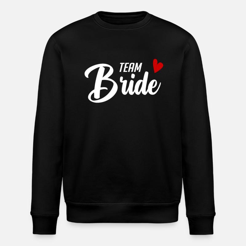Team Braut Hochzeitsfeier - Stanley/Stella Unisex Bio-Sweatshirt ROLLER - Schwarz